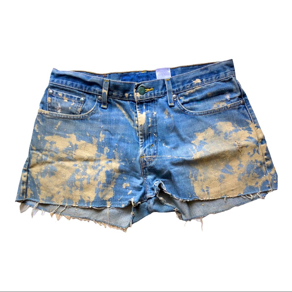 Levi Paint Spatter Jean Shorts